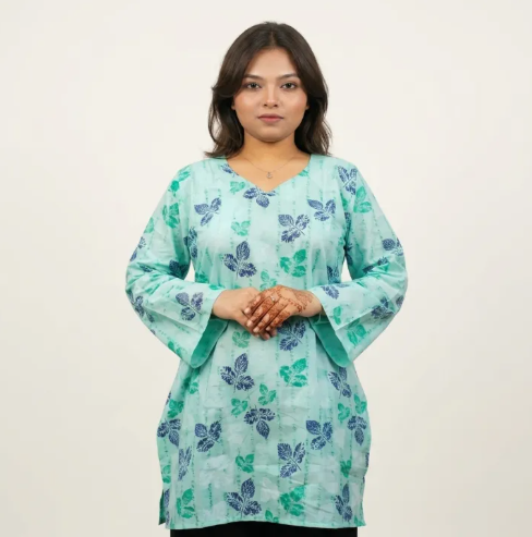 Women's Pure Cotton Short Kurti